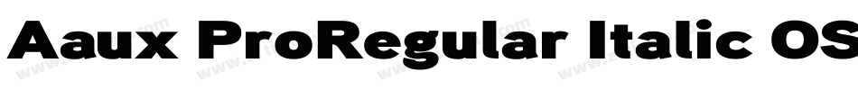 Aaux ProRegular Italic OSF字体转换
